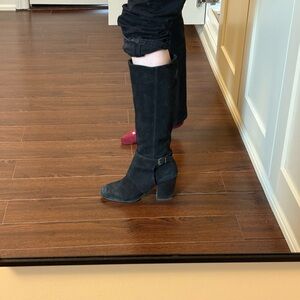 BCBGeneration Black Heeled Suede Boots